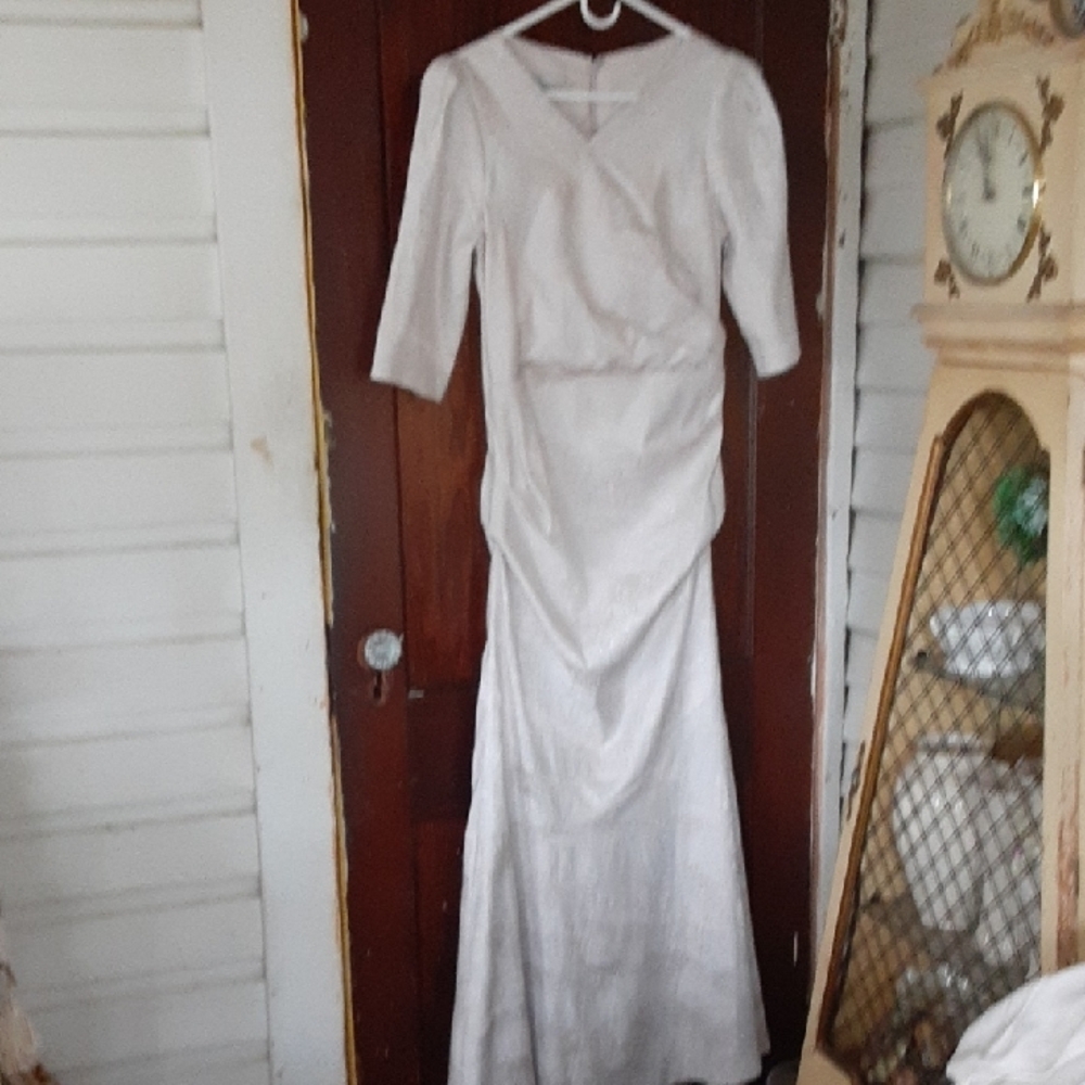 Rickie Freeman By Teri Jon Sz Small Metallic Gown